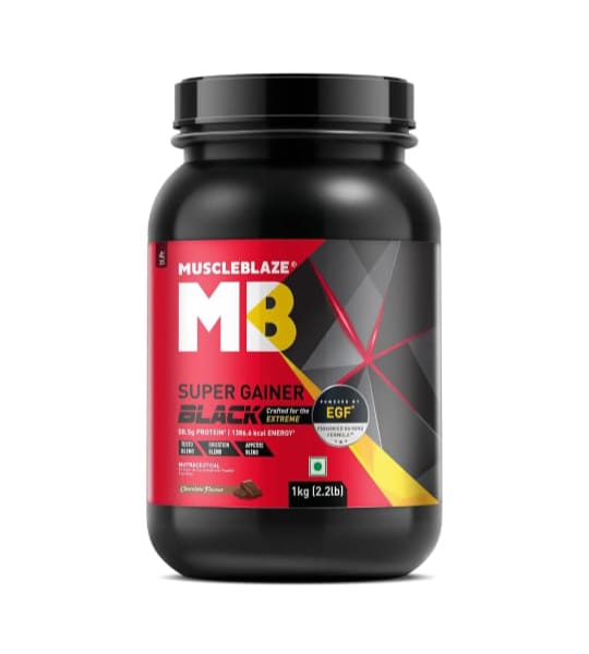 MUSCLEBLAZE Super Gainer Black 